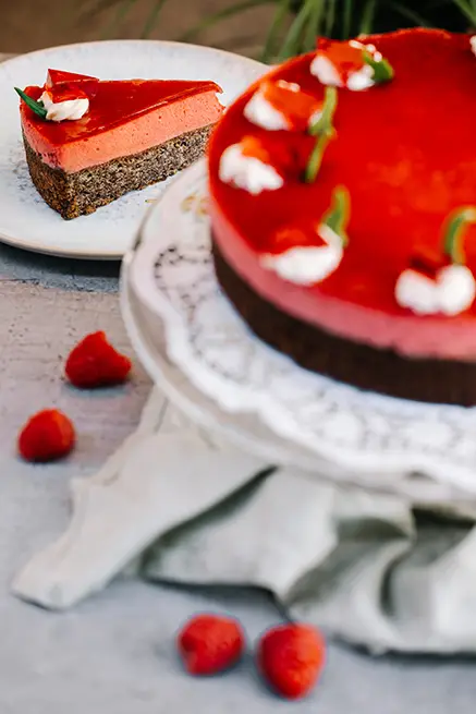 Himbeer-Mohn Torte